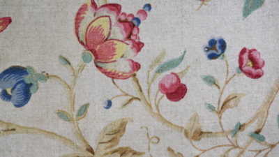 Fabric Recovered from Bonnie Prince Charlie Headboard